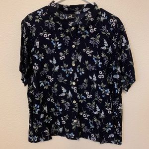 Vintage floral button up